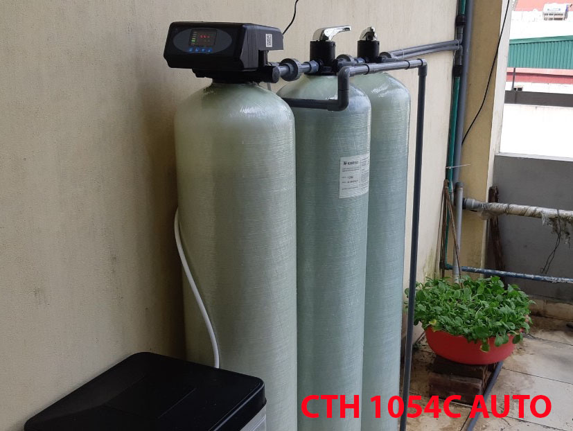 Hệ thống xử lý nước sinh hoạt đầu nguồn CTH 1054C auto lắp ban công